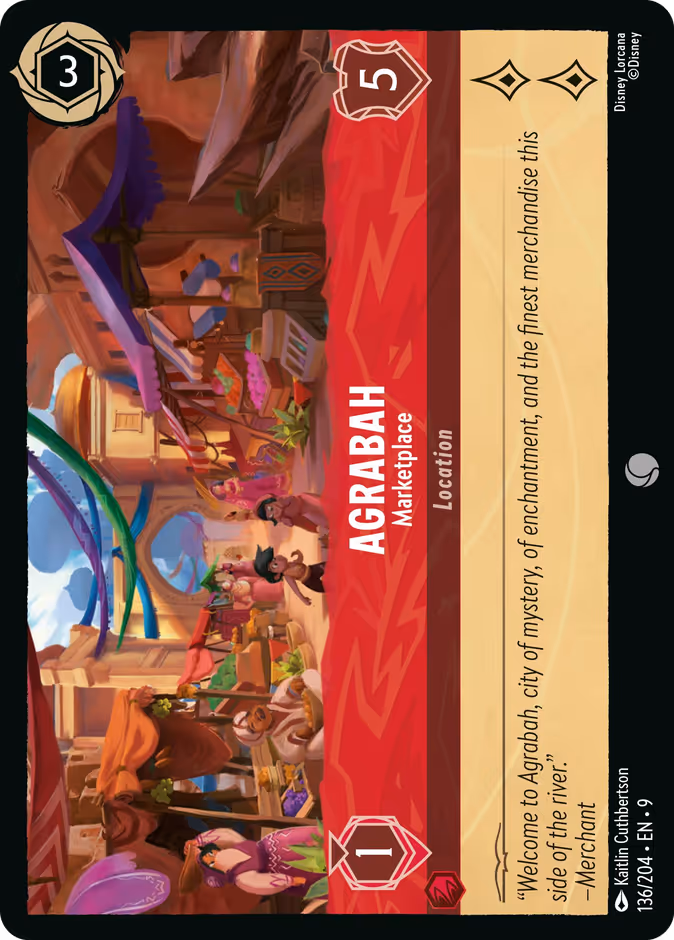 Agrabah - Marketplace — Fabled #136 (Disney Lorcana card)