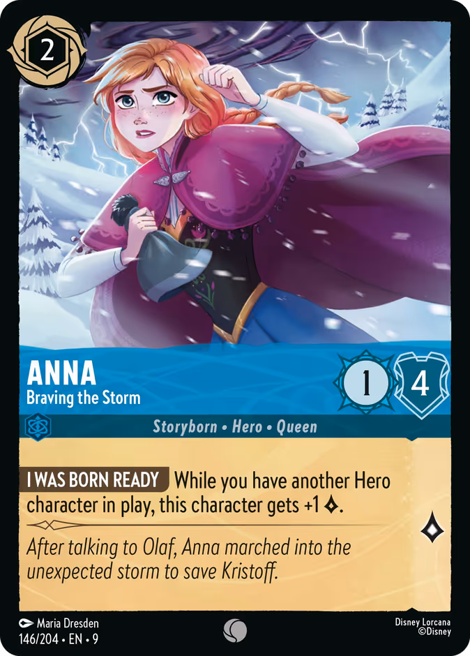 Anna - Braving the Storm — Fabled #146 (Disney Lorcana card)