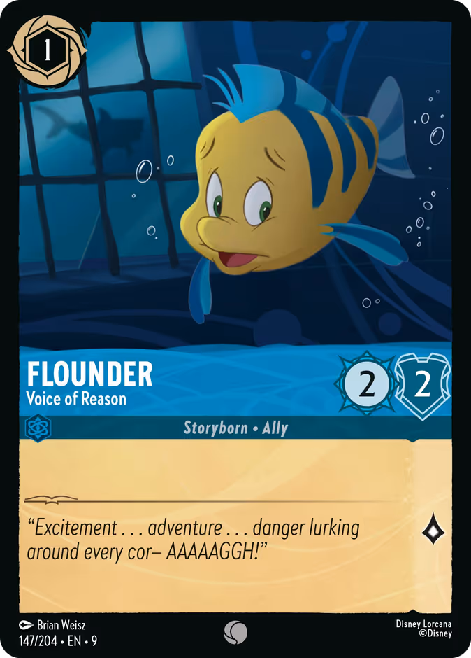 Flounder - Voice of Reason — Fabled #147 (Disney Lorcana card)
