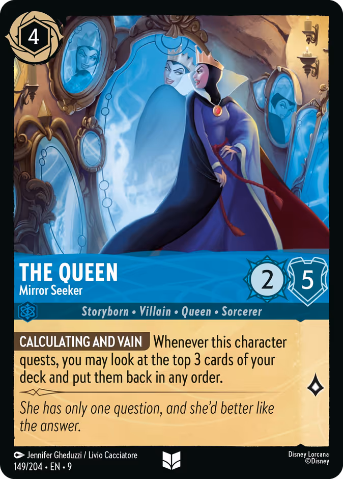 The Queen - Mirror Seeker — Fabled #149 (Disney Lorcana card)