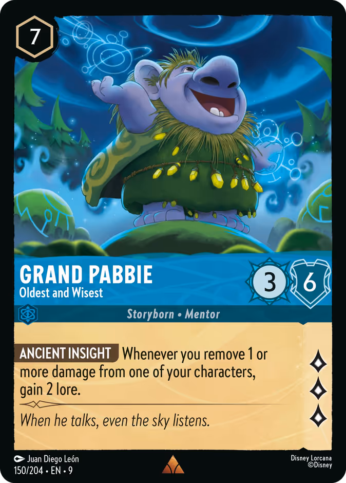 Grand Pabbie - Oldest and Wisest — Fabled #150 (Disney Lorcana card)