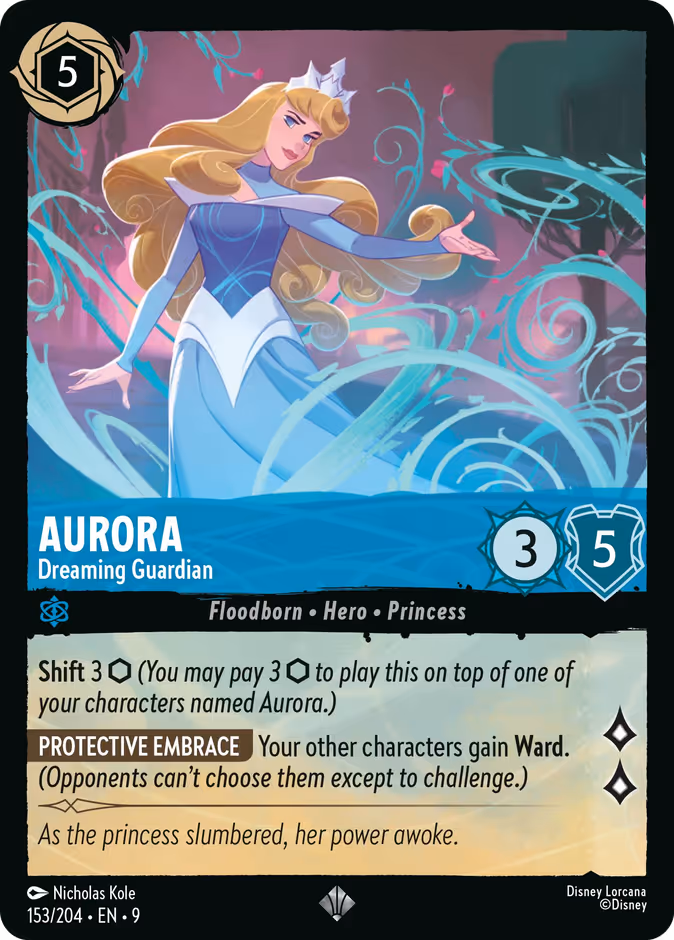 Aurora - Dreaming Guardian — Fabled #153 (Disney Lorcana card)