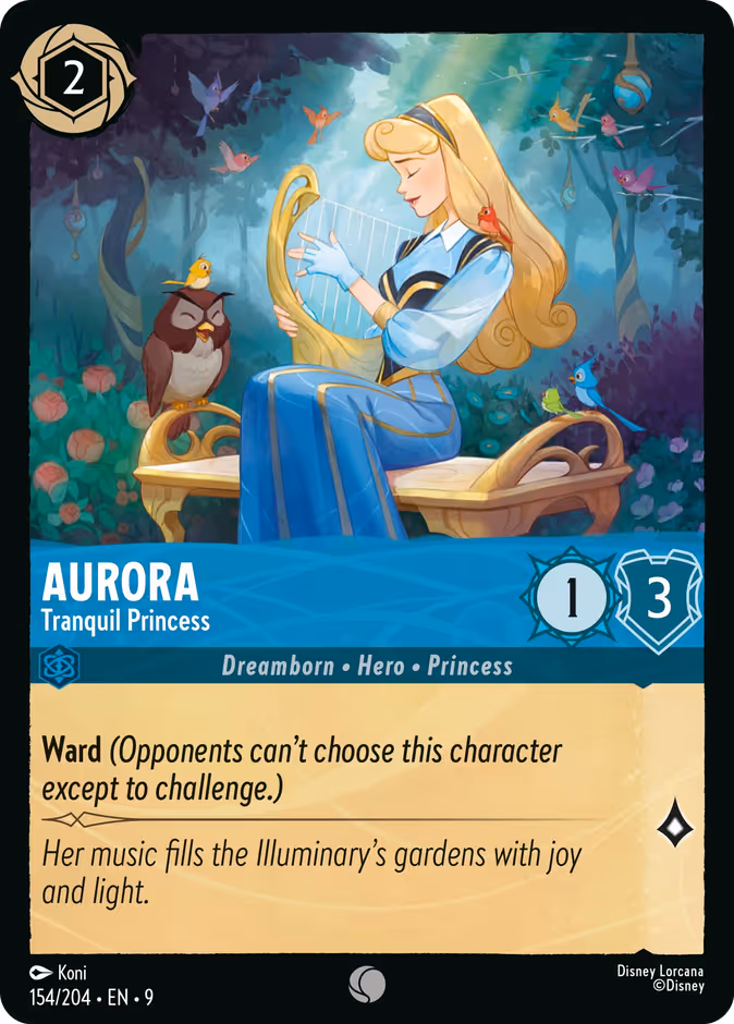 Aurora - Tranquil Princess — Fabled #154 (Disney Lorcana card)