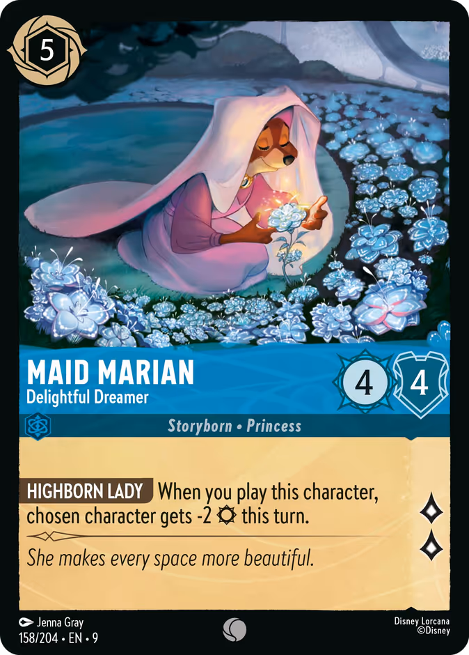 Maid Marian - Delightful Dreamer — Fabled #158 (Disney Lorcana card)