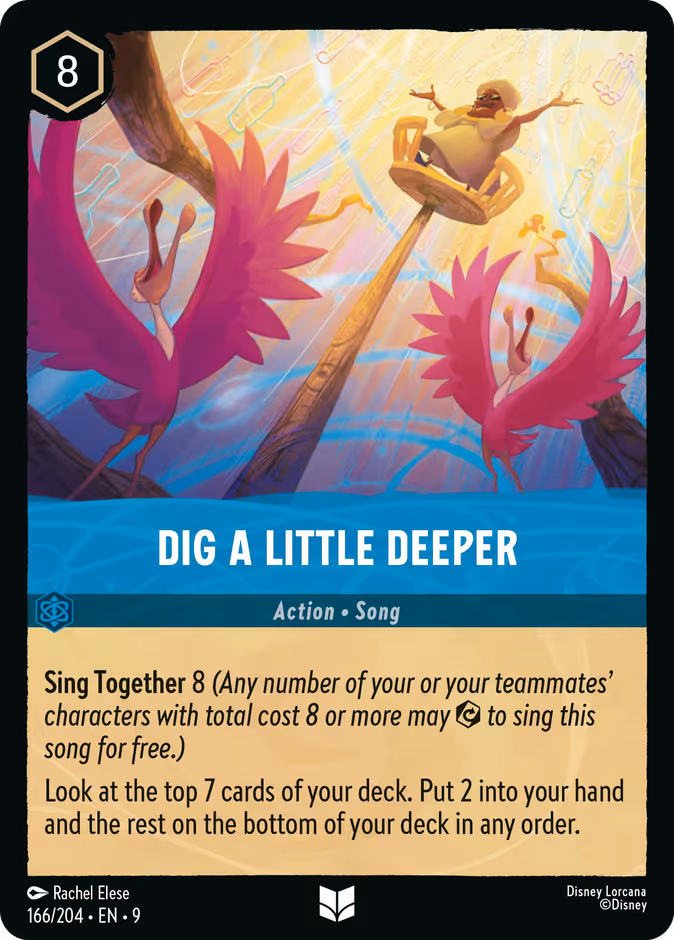 Dig a Little Deeper — Fabled #166 (Disney Lorcana card)