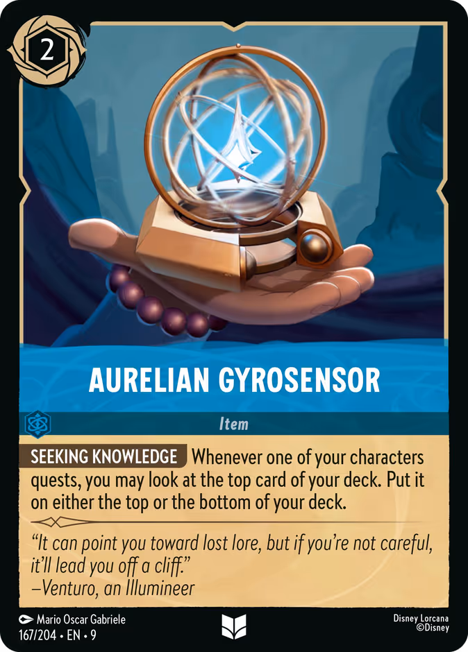 Aurelian Gyrosensor — Fabled #167 (Disney Lorcana card)