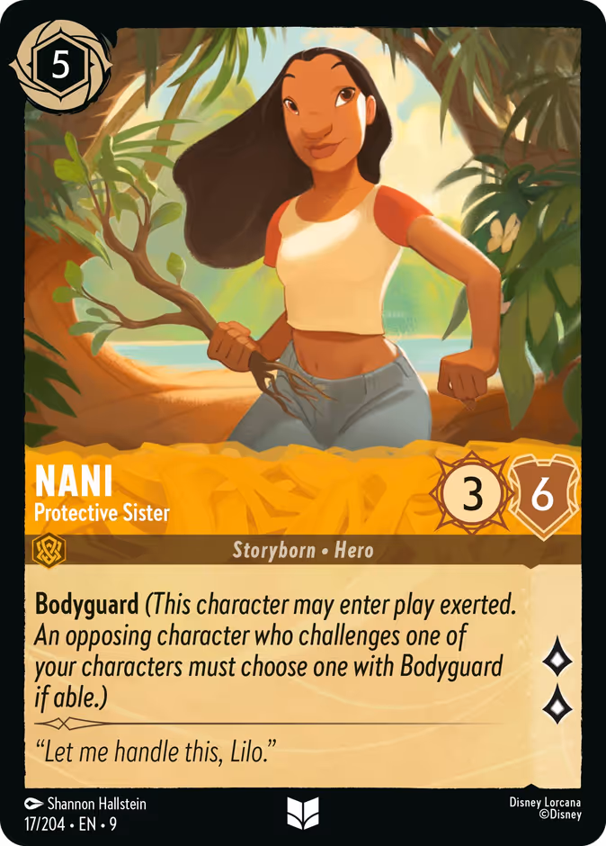 Nani - Protective Sister — Fabled #17 (Disney Lorcana card)