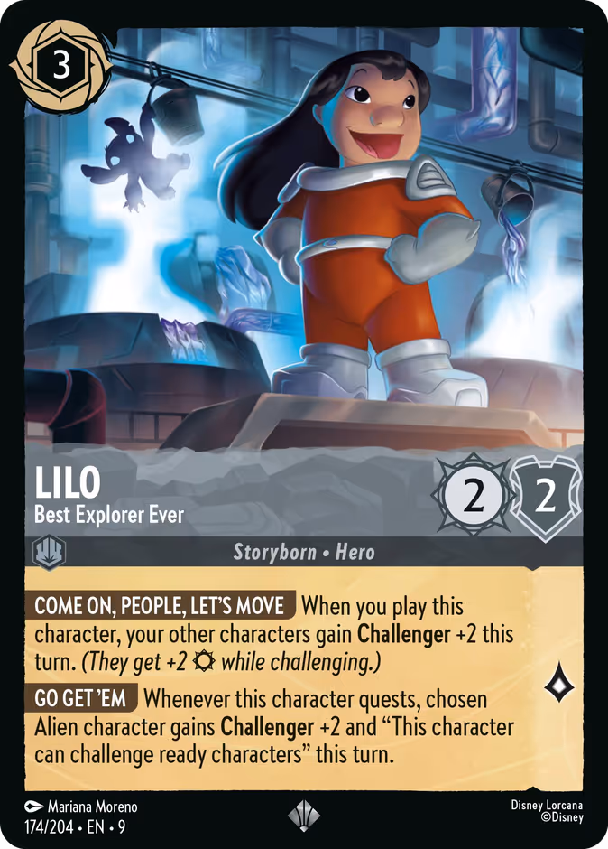 Lilo - Best Explorer Ever — Fabled #174 (Disney Lorcana card)