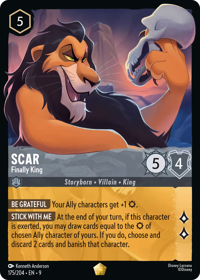 Scar - Finally King — Fabled #175 (Disney Lorcana card)