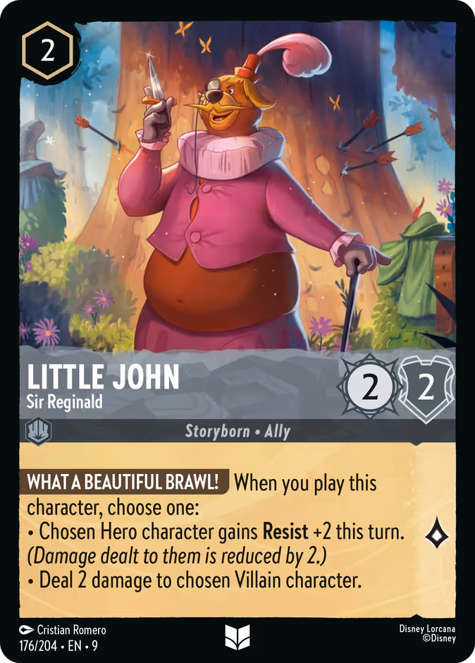 Little John - Sir Reginald — Fabled #176 (Disney Lorcana card)