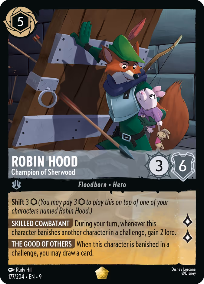 Robin Hood - Champion of Sherwood — Fabled #177 (Disney Lorcana card)