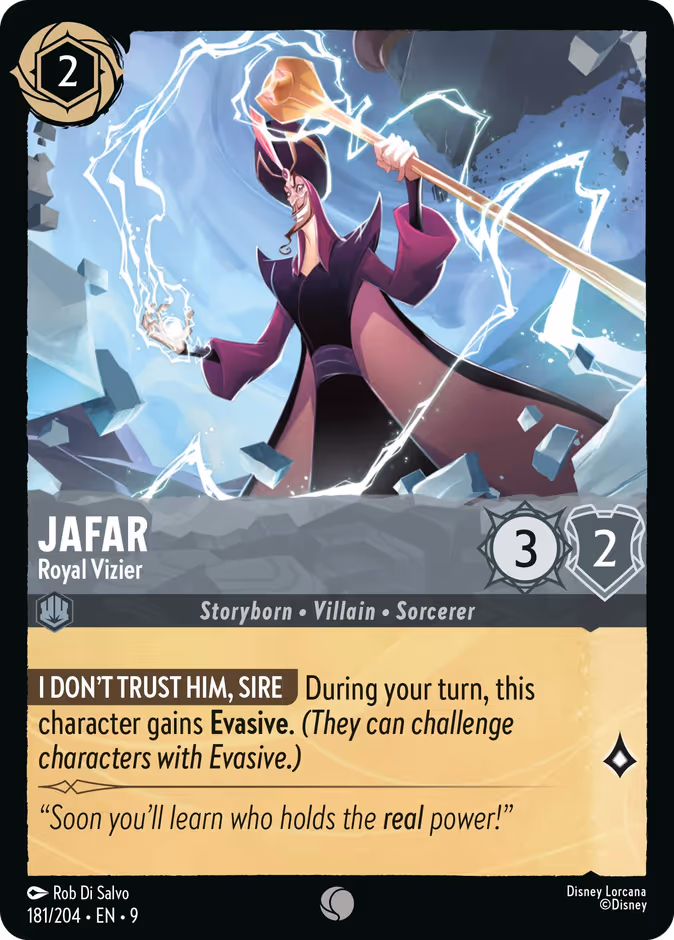 Jafar - Royal Vizier — Fabled #181 (Disney Lorcana card)