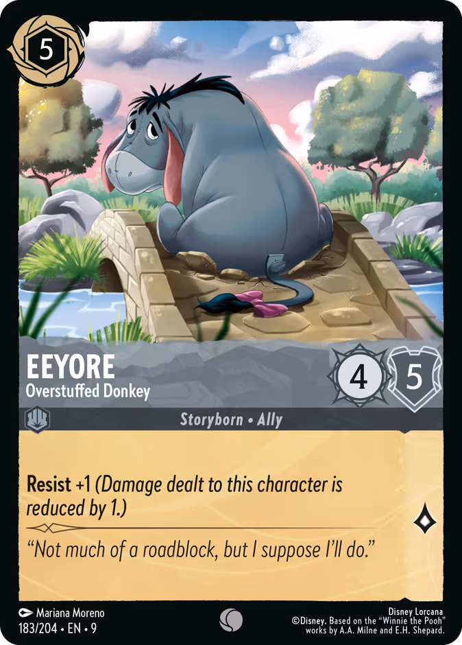 Eeyore - Overstuffed Donkey — Fabled #183 (Disney Lorcana card)