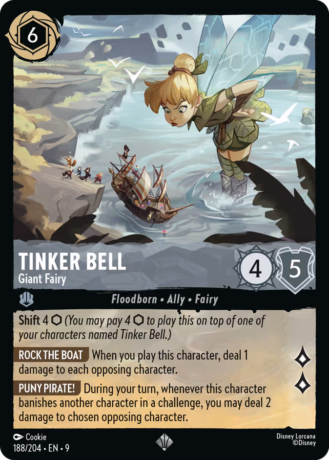 Tinker Bell - Giant Fairy — Fabled #188 (Disney Lorcana card)