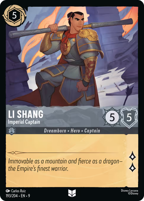 Li Shang - Imperial Captain (Fabled #193)