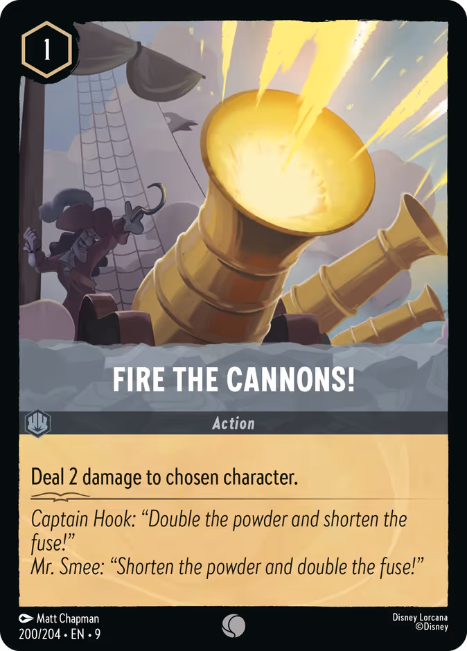 Fire the Cannons! — Fabled #200 (Disney Lorcana card)