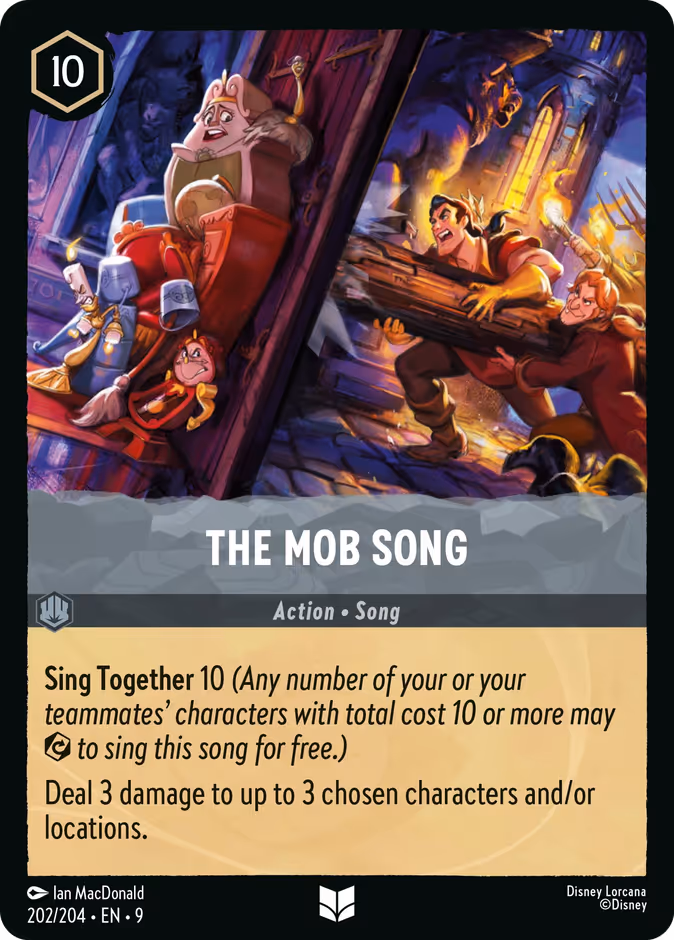 The Mob Song — Fabled #202 (Disney Lorcana card)