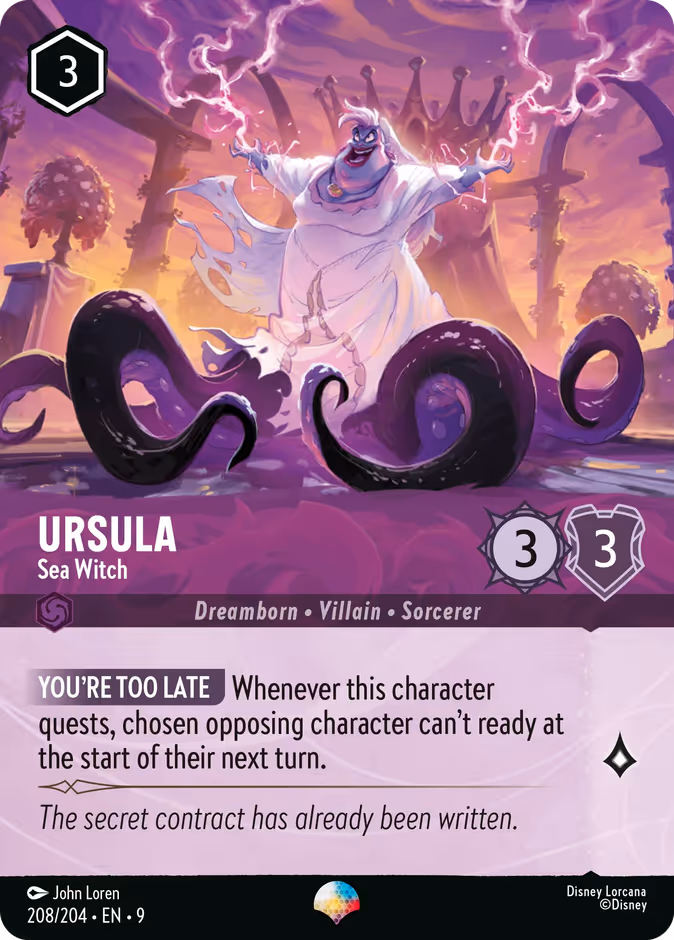 Ursula - Sea Witch — Fabled #208 (Disney Lorcana card)