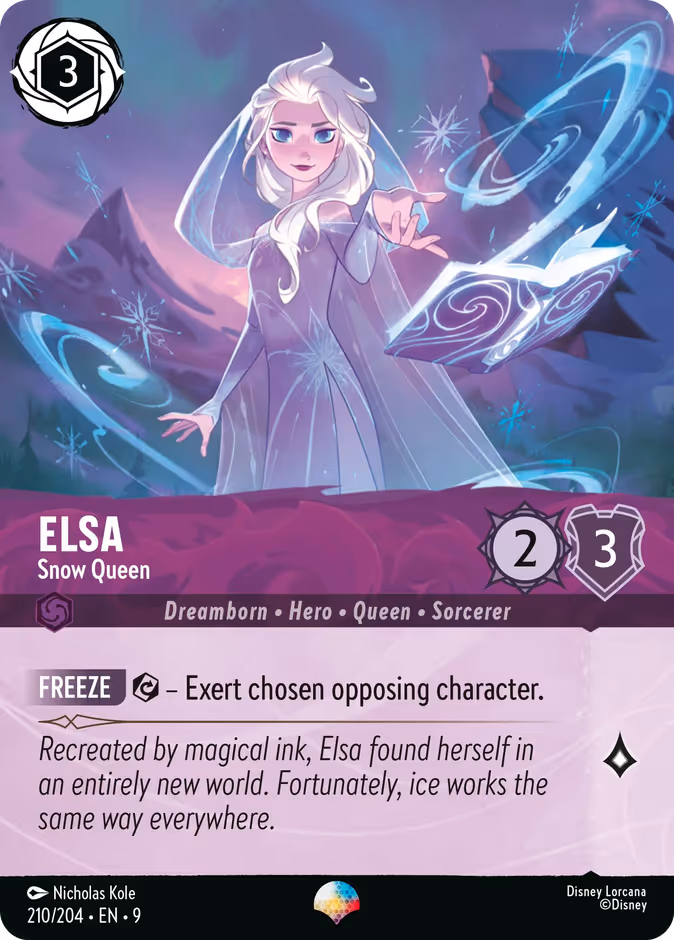 Elsa - Snow Queen — Fabled #210 (Disney Lorcana card)