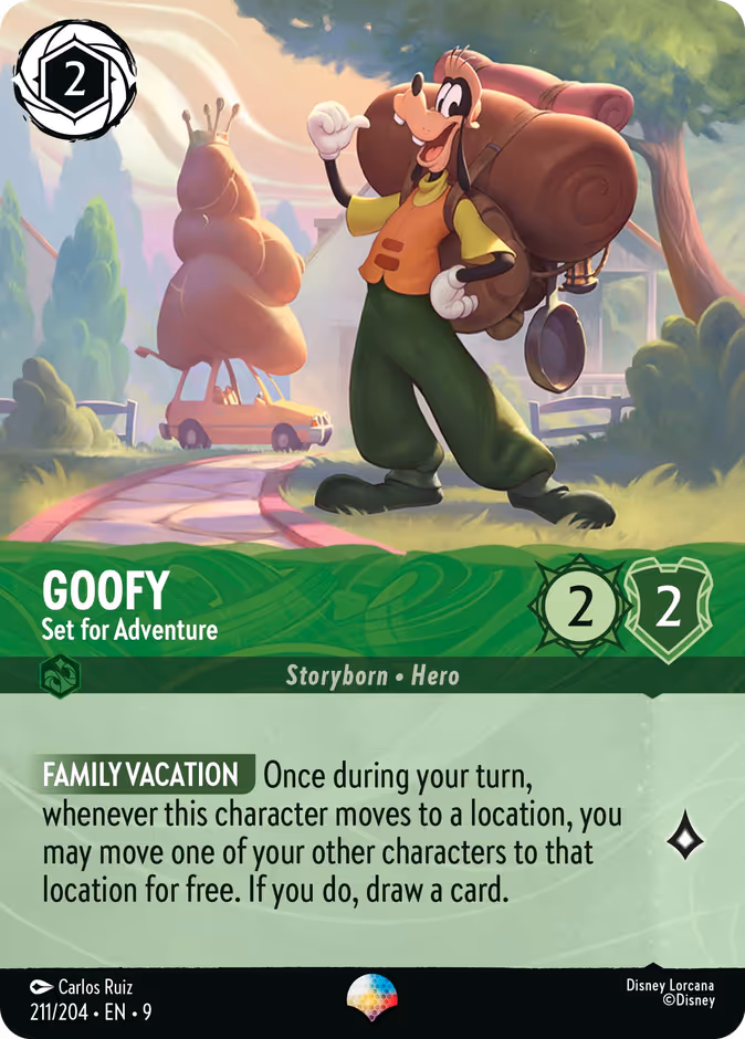 Goofy - Set for Adventure — Fabled #211 (Disney Lorcana card)