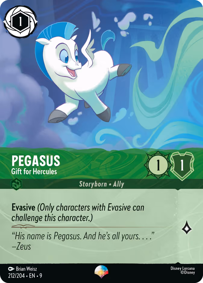 Pegasus - Gift for Hercules — Fabled #212 (Disney Lorcana card)