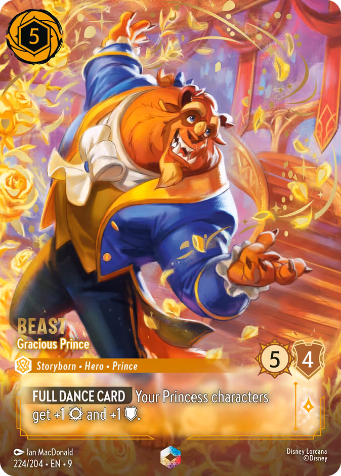 Beast - Gracious Prince — Fabled #224 (Disney Lorcana card)