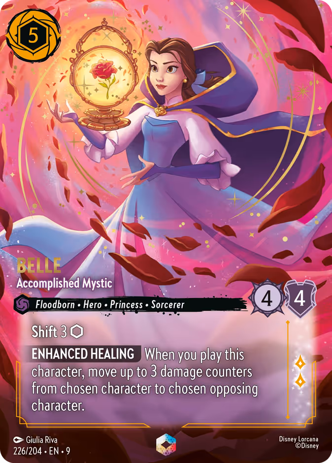 Belle - Accomplished Mystic — Fabled #226 (Disney Lorcana card)