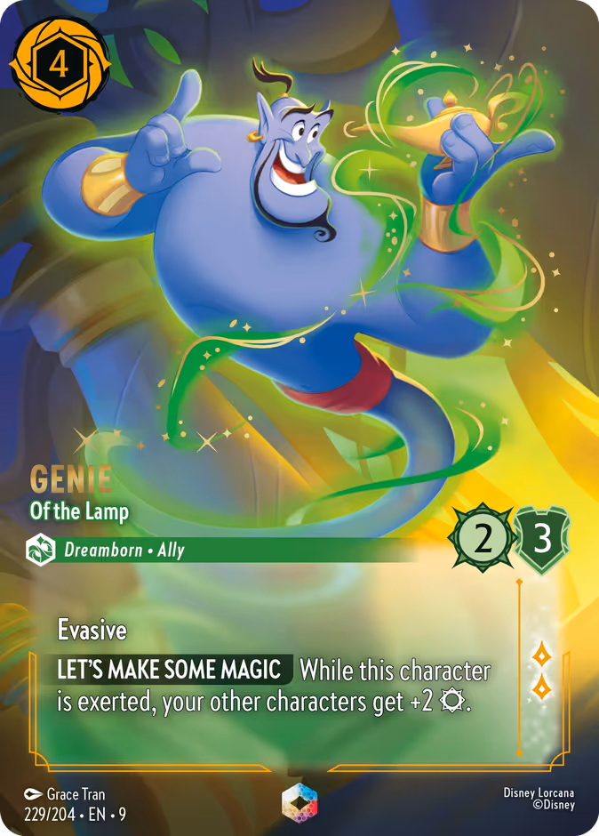 Genie - Of the Lamp — Fabled #229 (Disney Lorcana card)