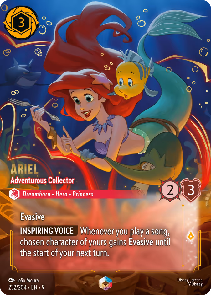Ariel - Adventurous Collector — Fabled #232 (Disney Lorcana card)