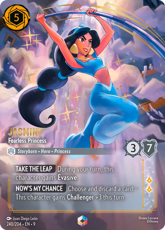 Jasmine - Fearless Princess — Fabled #240 (Disney Lorcana card)