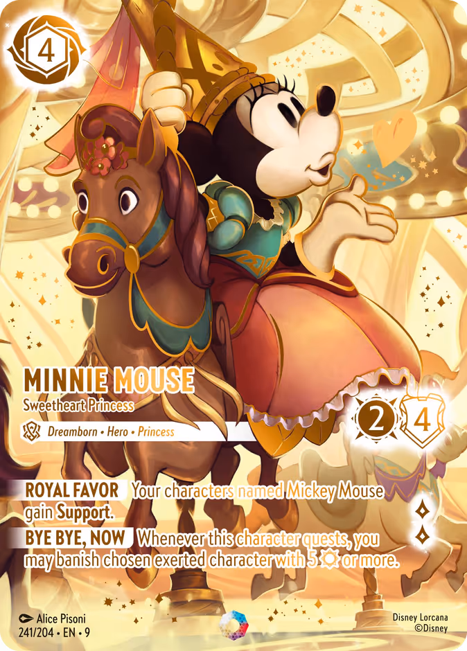 Minnie Mouse - Sweetheart Princess — Fabled #241 (Disney Lorcana card)