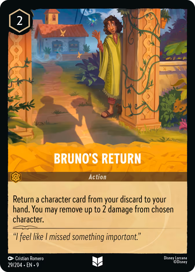 Bruno's Return — Fabled #29 (Disney Lorcana card)