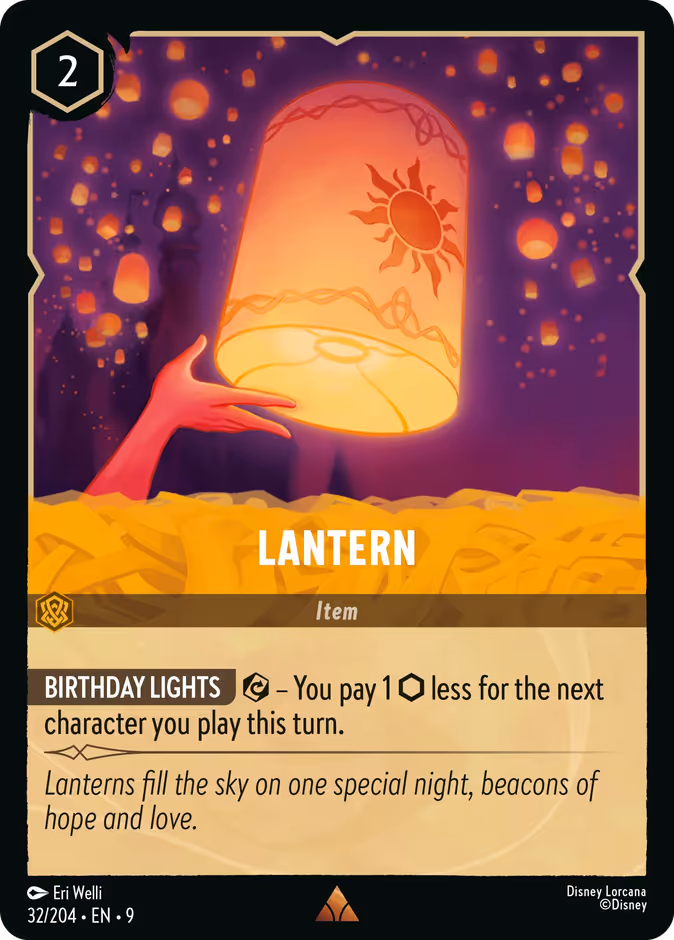 Lantern — Fabled #32 (Disney Lorcana card)