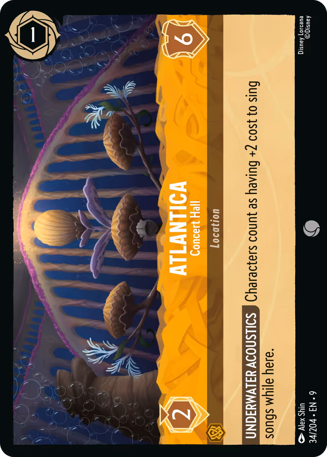 Atlantica - Concert Hall — Fabled #34 (Disney Lorcana card)