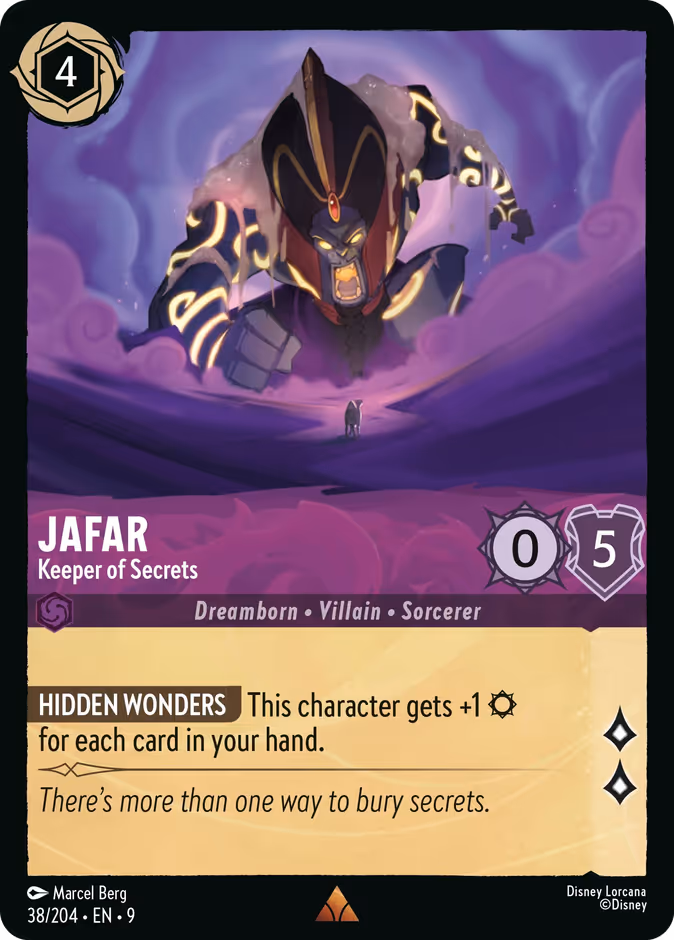 Jafar - Keeper of Secrets — Fabled #38 (Disney Lorcana card)
