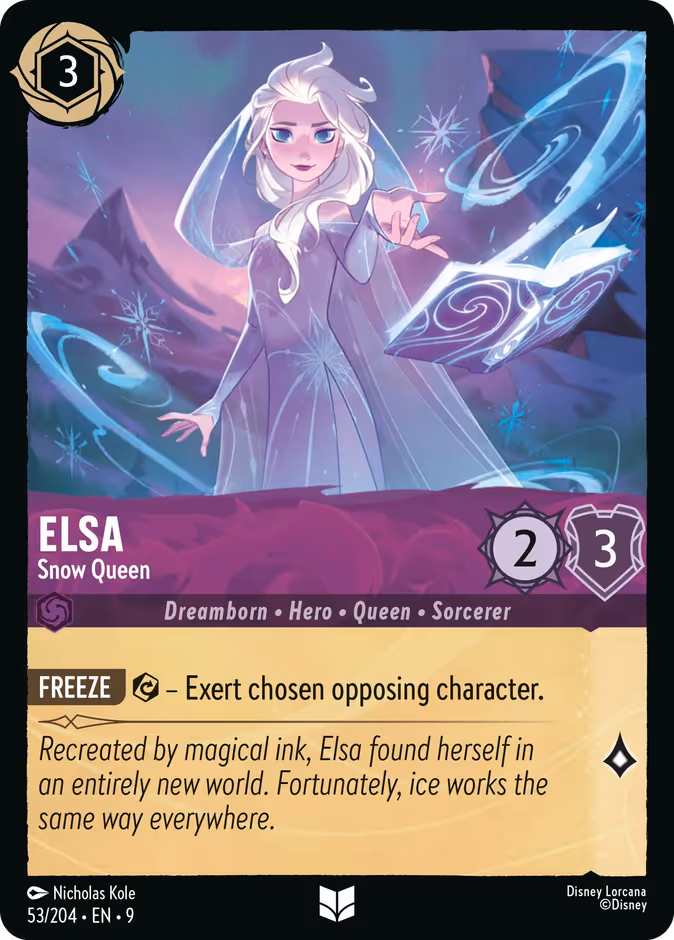 Elsa - Snow Queen — Fabled #53 (Disney Lorcana card)