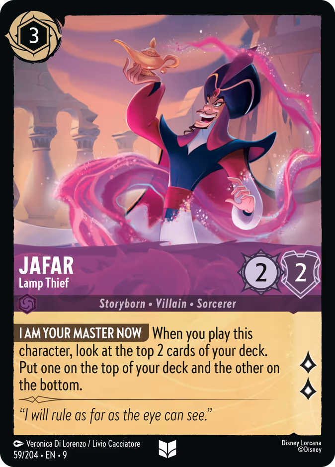 Jafar - Lamp Thief — Fabled #59 (Disney Lorcana card)
