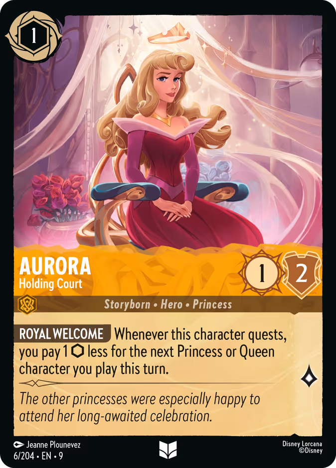 Aurora - Holding Court — Fabled #6 (Disney Lorcana card)