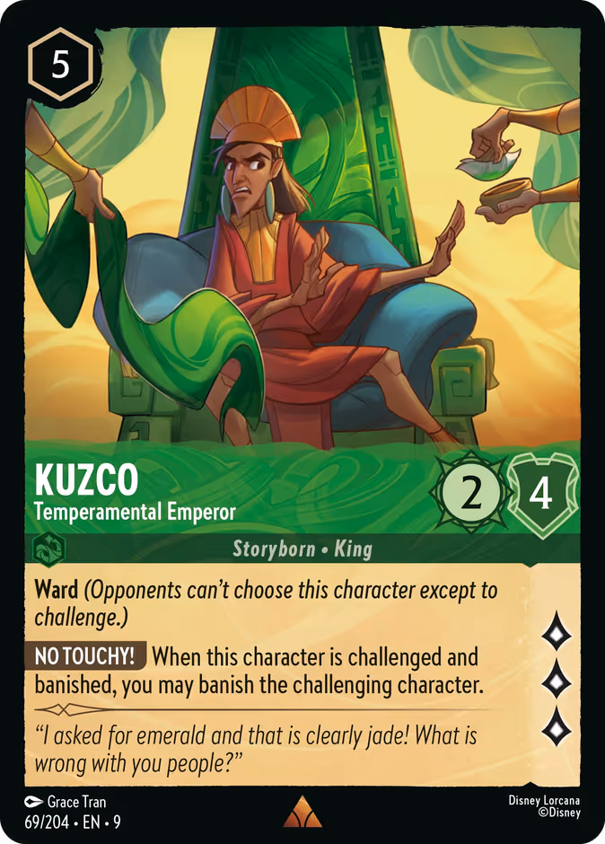 Kuzco - Temperamental Emperor — Fabled #69 (Disney Lorcana card)