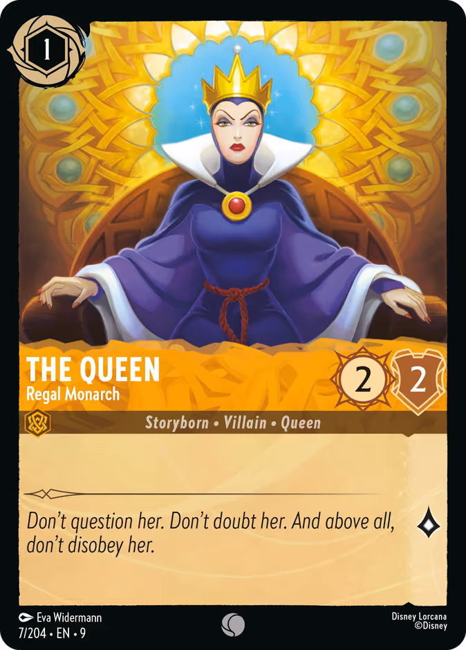 The Queen - Regal Monarch — Fabled #7 (Disney Lorcana card)