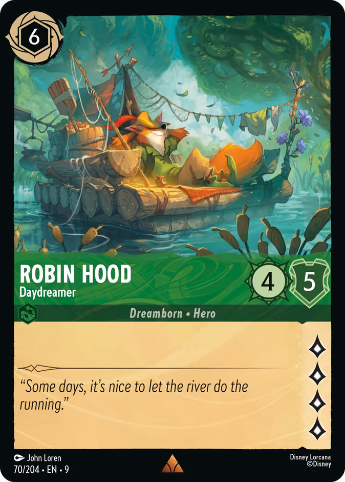 Robin Hood - Daydreamer — Fabled #70 (Disney Lorcana card)