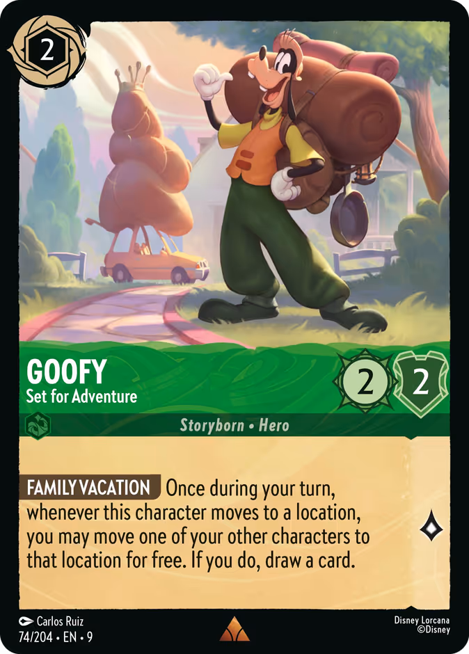 Goofy - Set for Adventure — Fabled #74 (Disney Lorcana card)