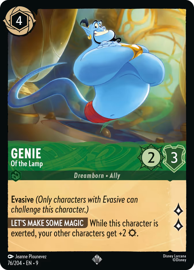 Genie - Of the Lamp — Fabled #76 (Disney Lorcana card)
