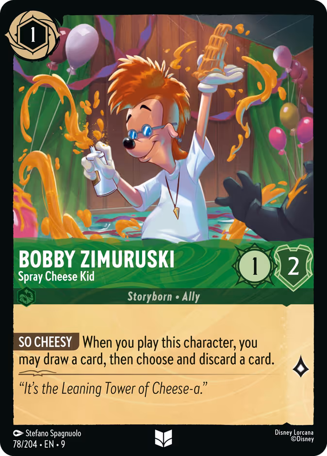 Bobby Zimuruski - Spray Cheese Kid — Fabled #78 (Disney Lorcana card)