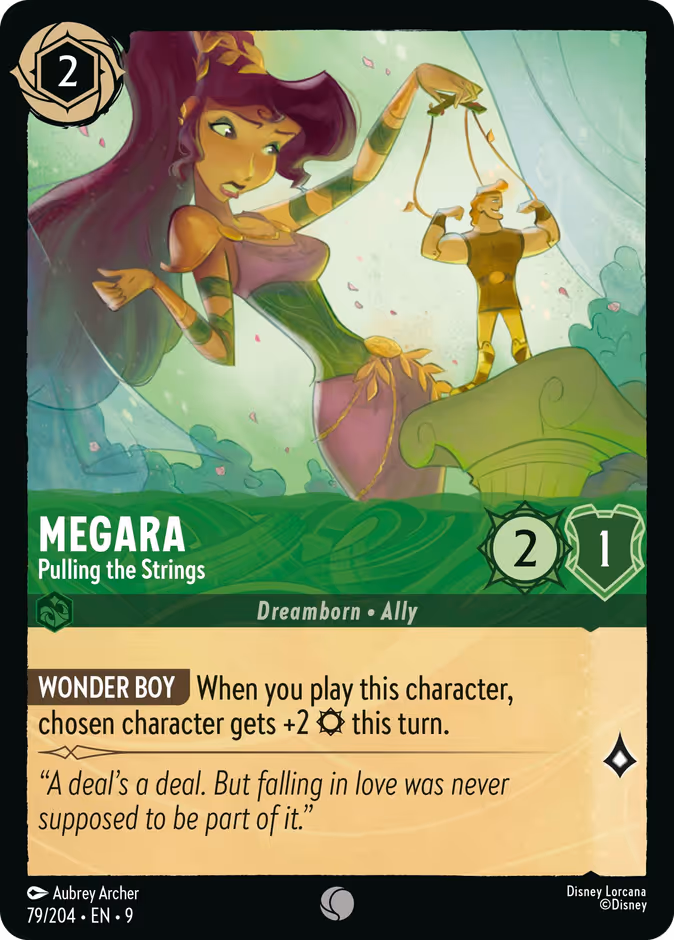 Megara - Pulling the Strings — Fabled #79 (Disney Lorcana card)