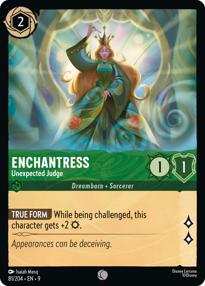 Enchantress - Unexpected Judge — Fabled #81 (Disney Lorcana card)