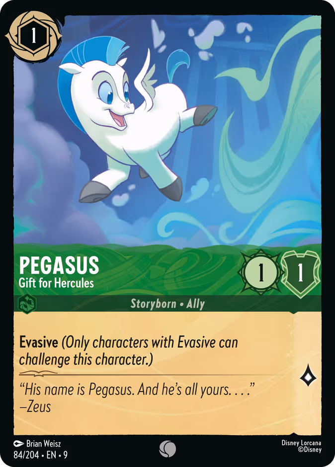 Pegasus - Gift for Hercules — Fabled #84 (Disney Lorcana card)