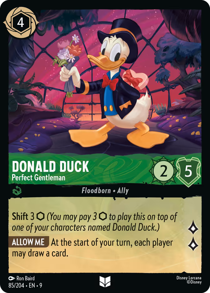 Donald Duck - Perfect Gentleman — Fabled #85 (Disney Lorcana card)