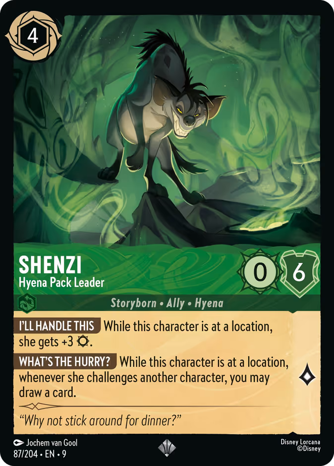 Shenzi - Hyena Pack Leader — Fabled #87 (Disney Lorcana card)