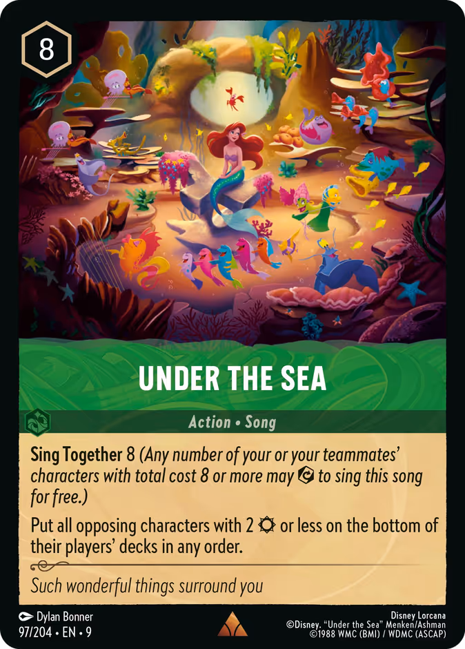 Under the Sea — Fabled #97 (Disney Lorcana card)